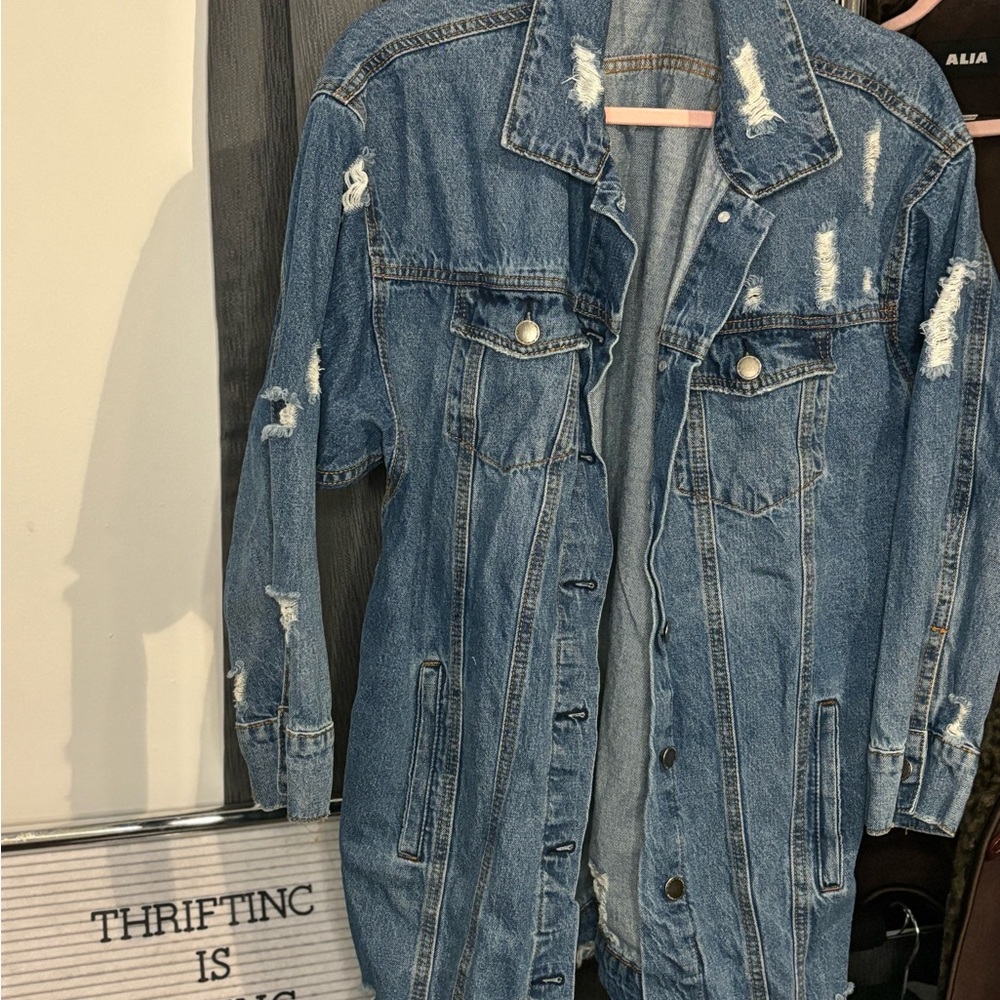 Distressed Denim Jacket